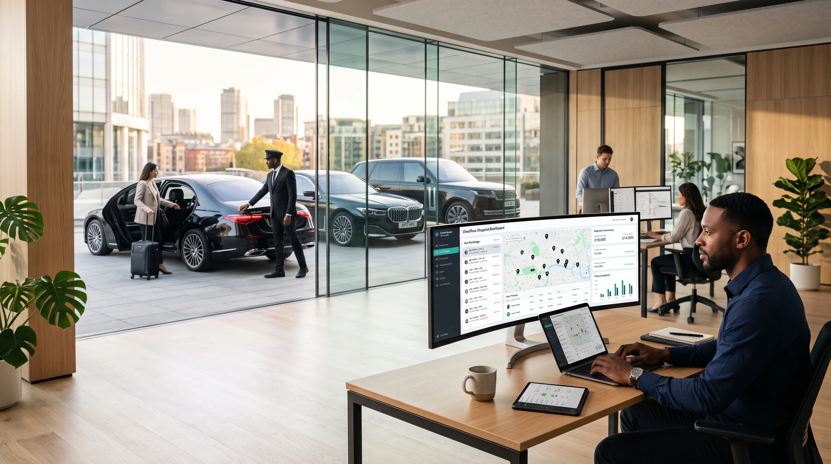 Chauffeur & fleet management software dashboard
